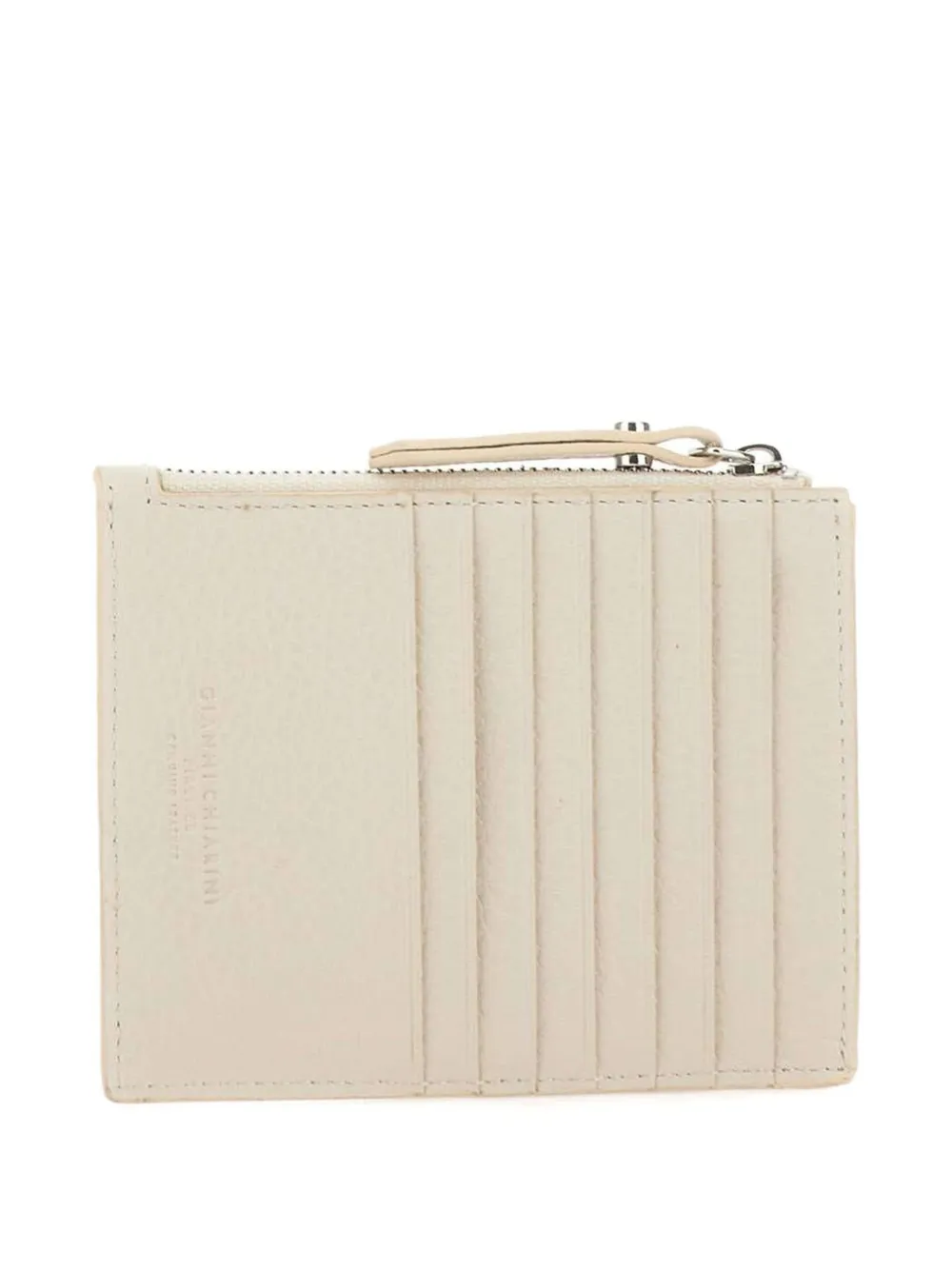 Gianni Chiarini Pebbled Zip Wallet - White 