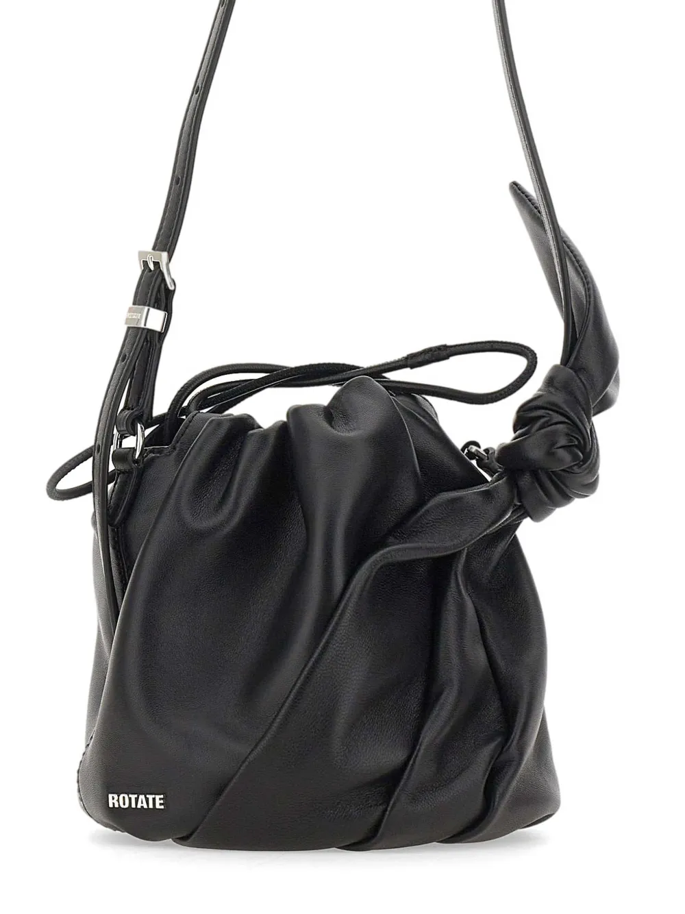 Mini Bon Bon Knot-Detail Leather Shoulder Bag