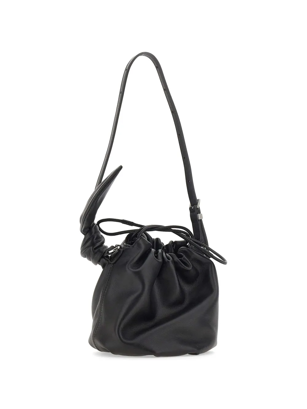Mini Bon Bon Knot-Detail Leather Shoulder Bag