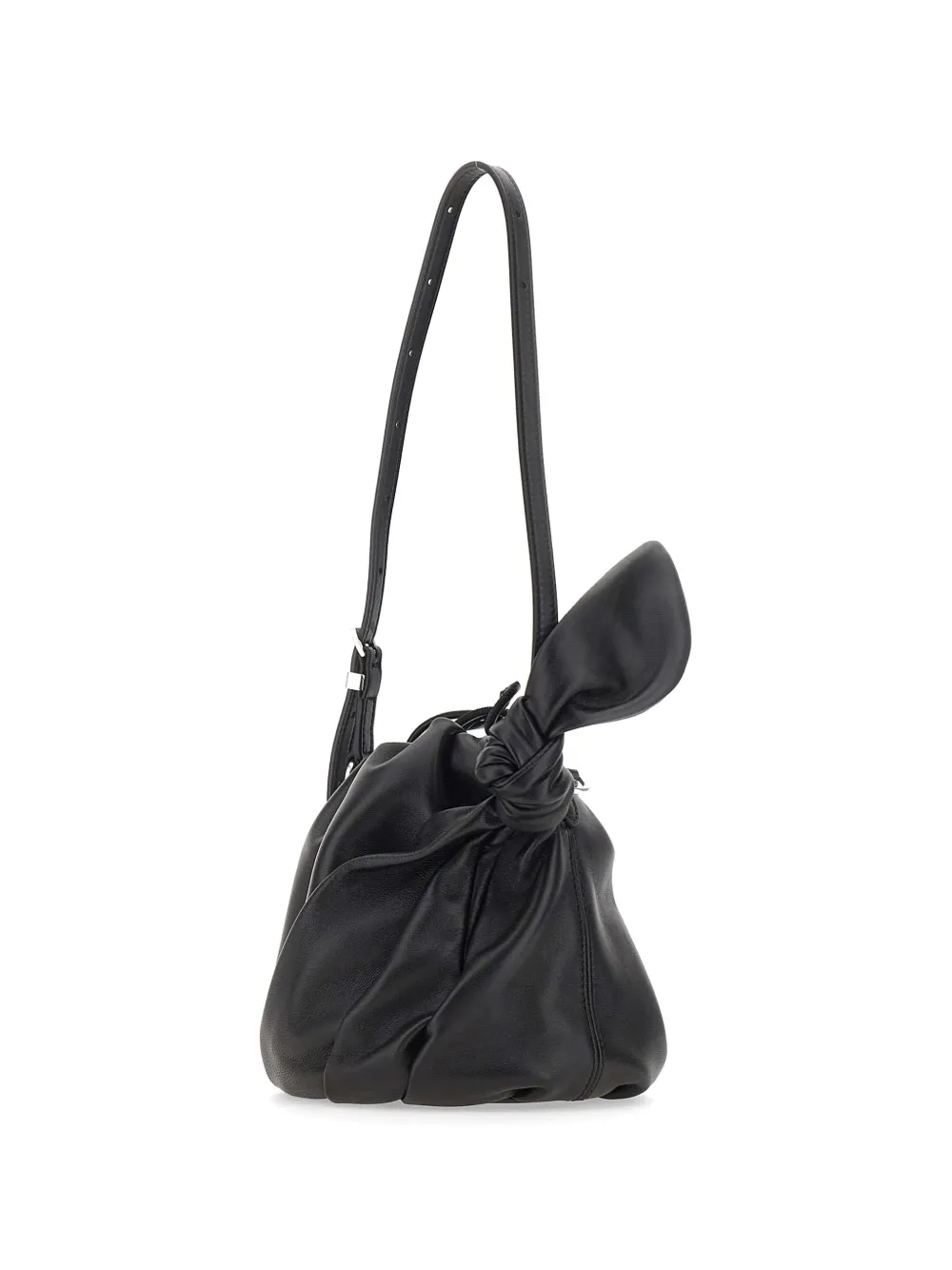 Mini Bon Bon Knot-Detail Leather Shoulder Bag