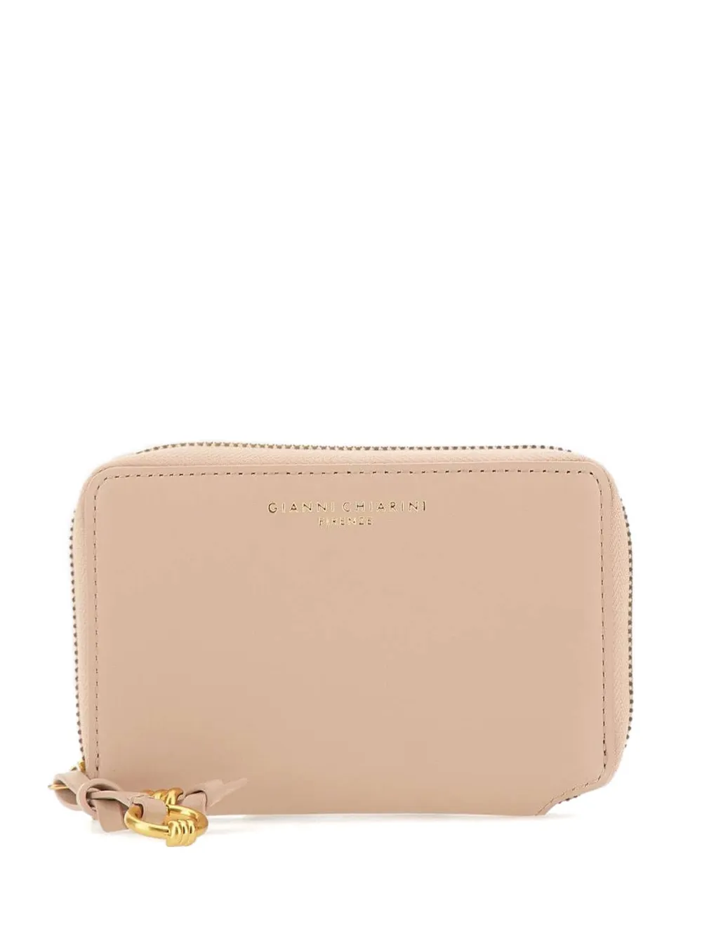 GIANNI CHIARINI zipped leather wallet - Toni neutri