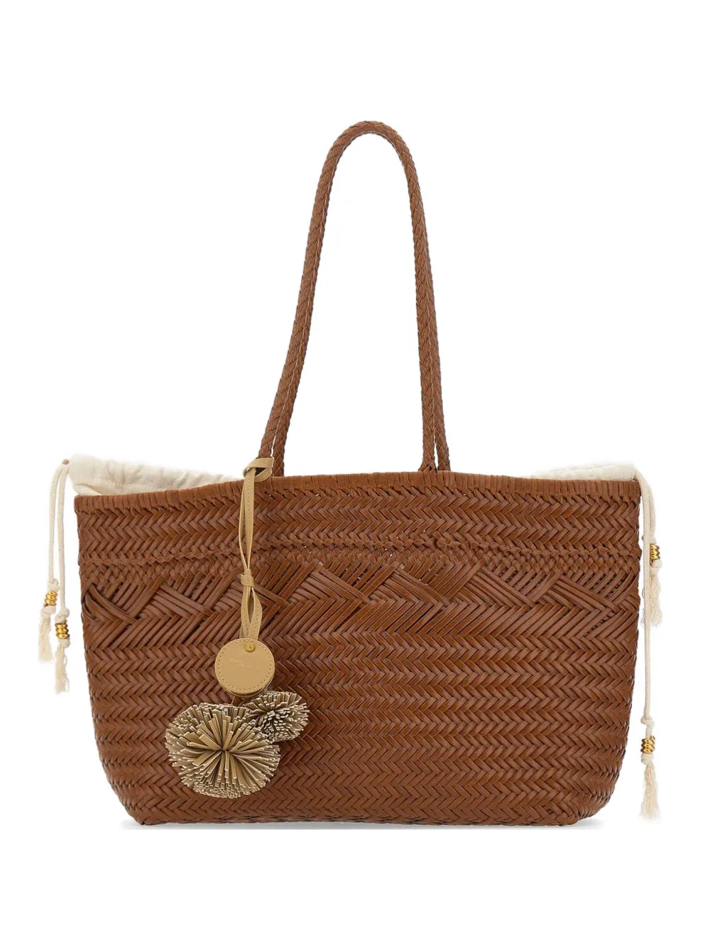 GIANNI CHIARINI Paloma woven shoulder bag - Marrone
