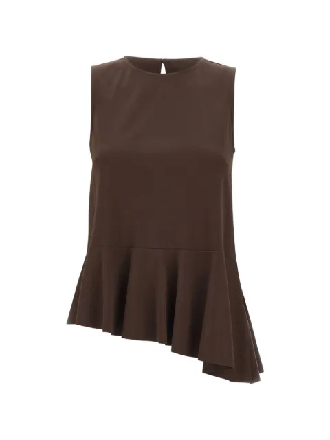 kaos ruffled-hem sleeveless blouse