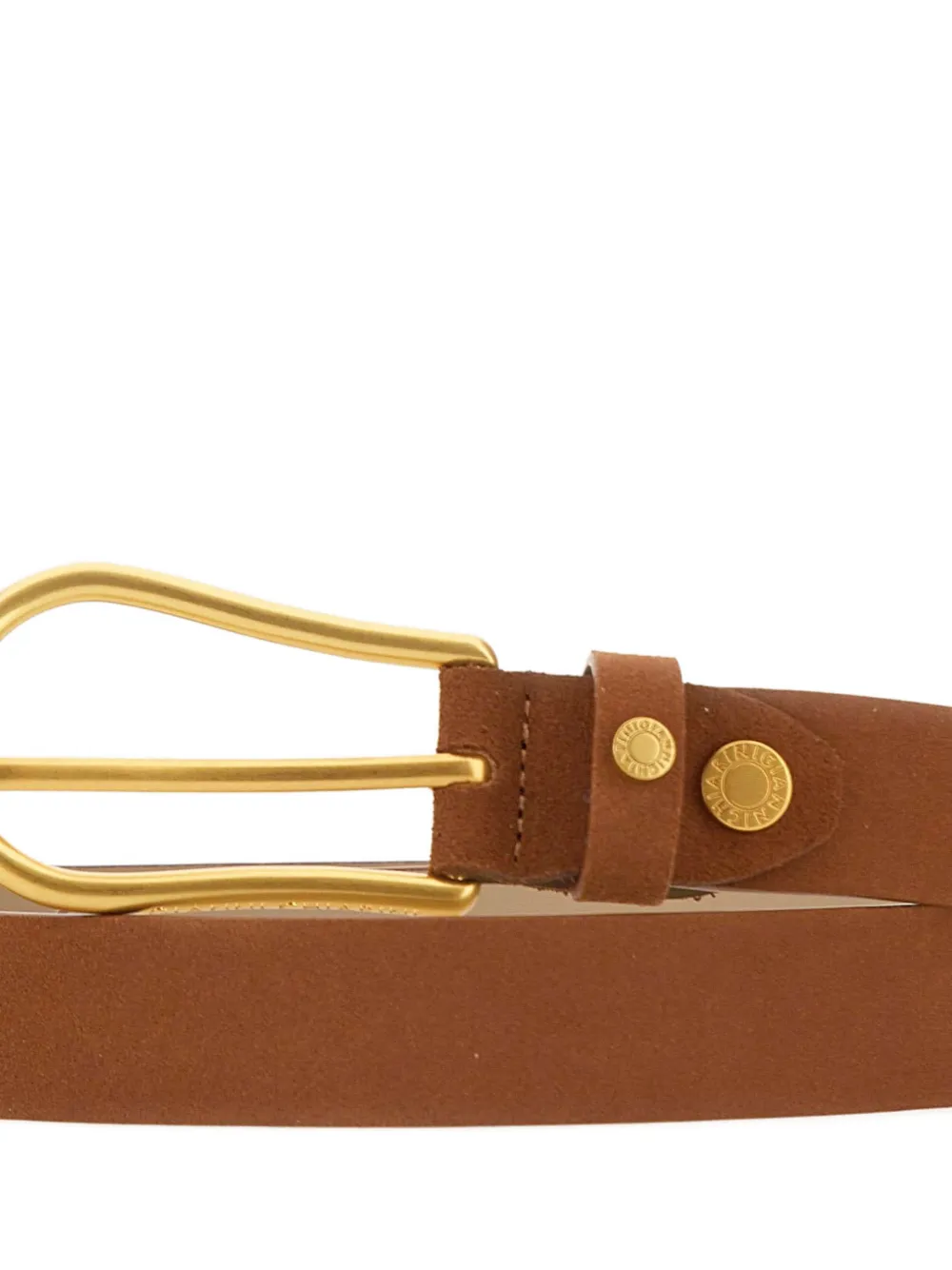  Gianni Chiarini Logo Buckle Belt - Brown 