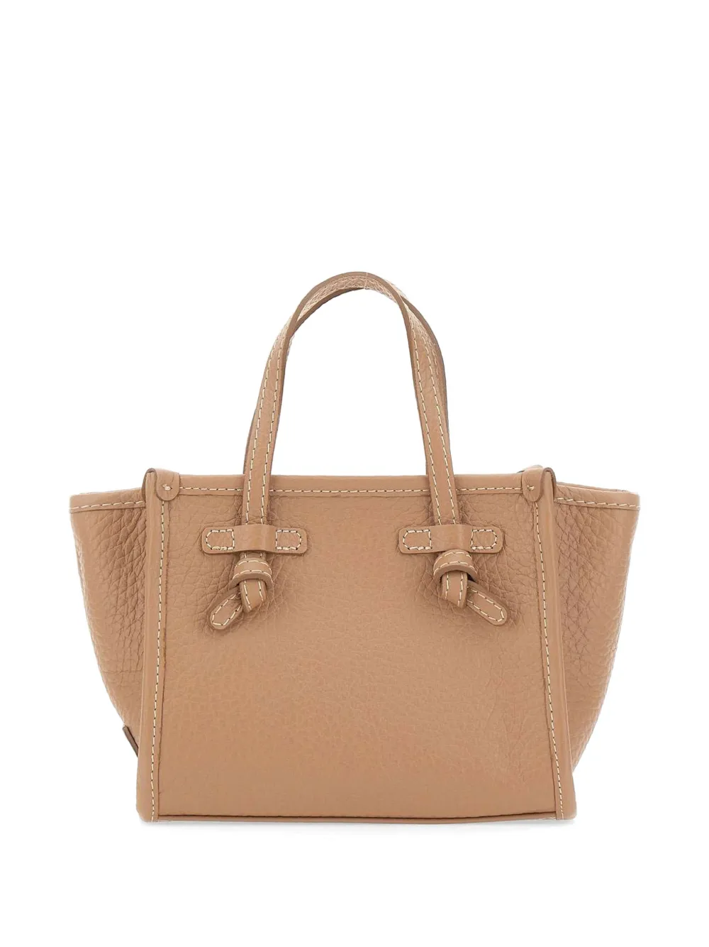  Marcella Club Mini Miss Marcella Grained-leather Tote Bag - Neutrals 