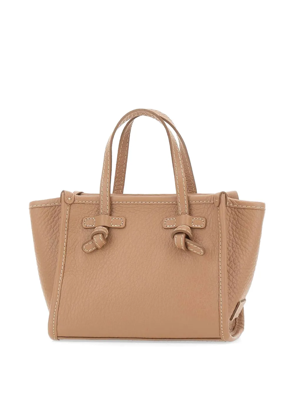  Marcella Club Mini Miss Marcella Grained-leather Tote Bag - Neutrals 