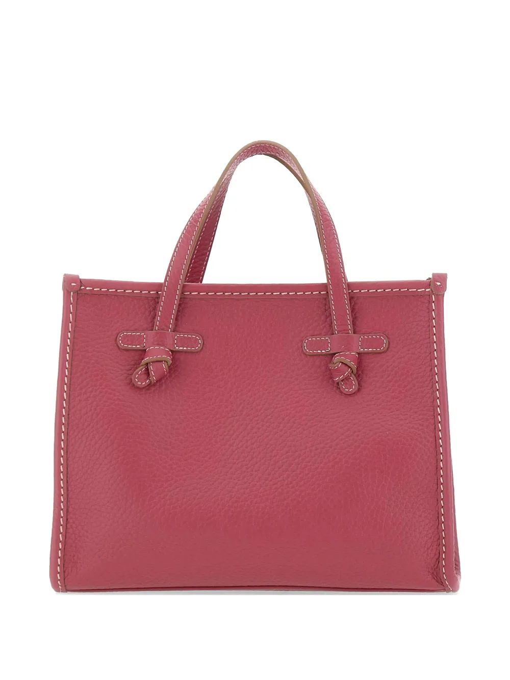 MARCELLA CLUB Miss Marcella grained-leather tote bag - Rosa