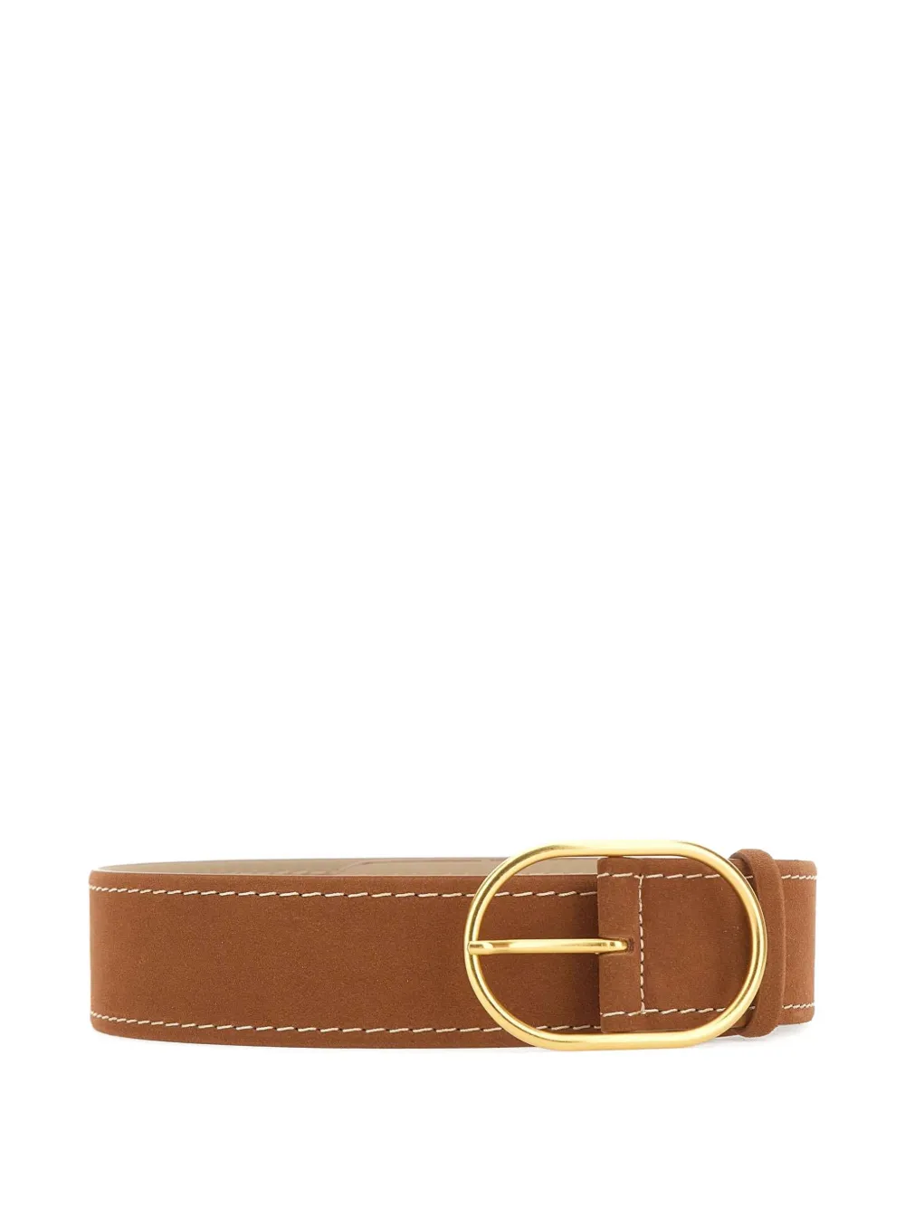  Gianni Chiarini Gold-tone Suede Belt - Brown 