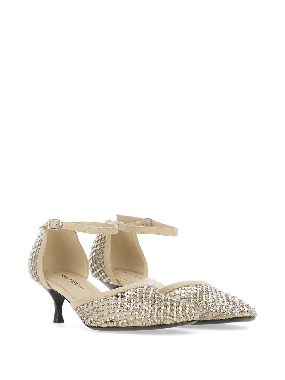 strategia shoes strass ankle-strap pumps Beige