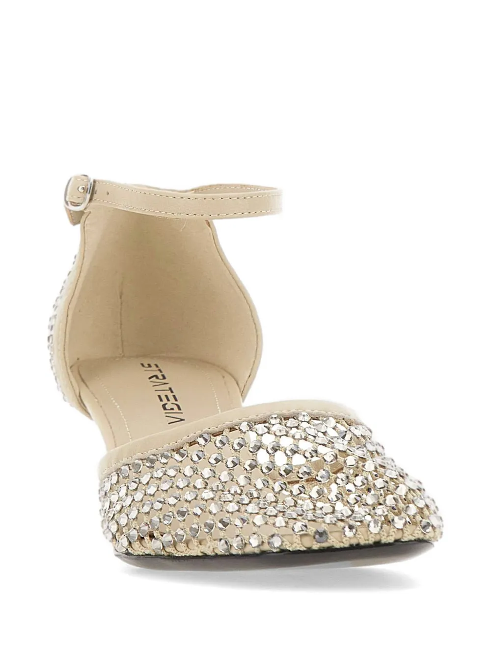 strategia shoes strass ankle-strap pumps Beige