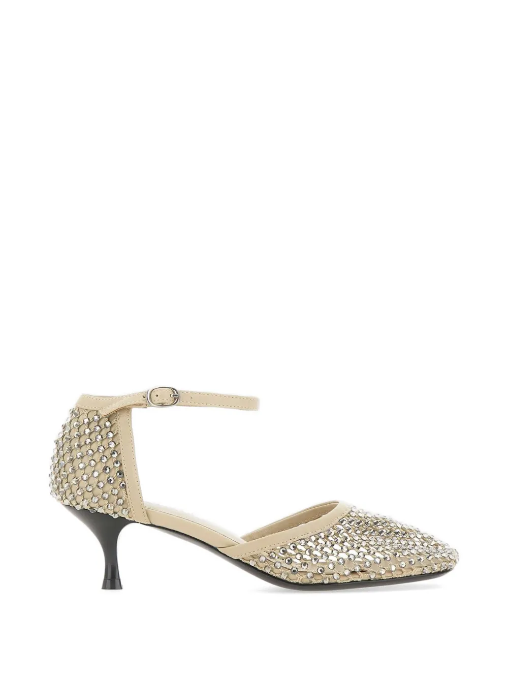 Strategia shoes strass ankle-strap pumps Beige