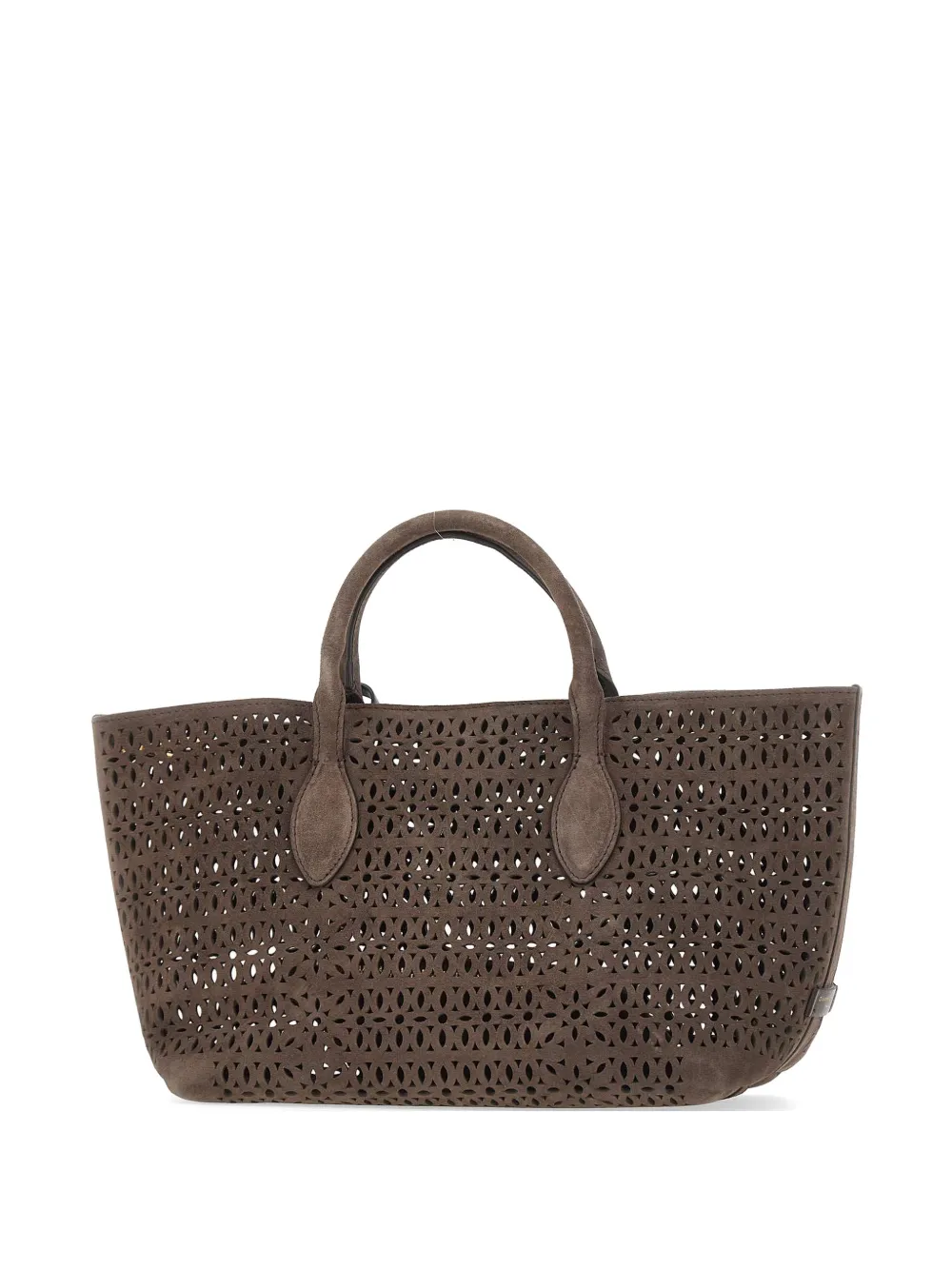 GIANNI CHIARINI Mashup laser-cut tote bag - Marrone