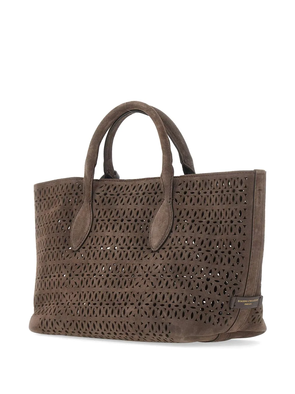 GIANNI CHIARINI Mashup shopper met uitgesneden details Bruin