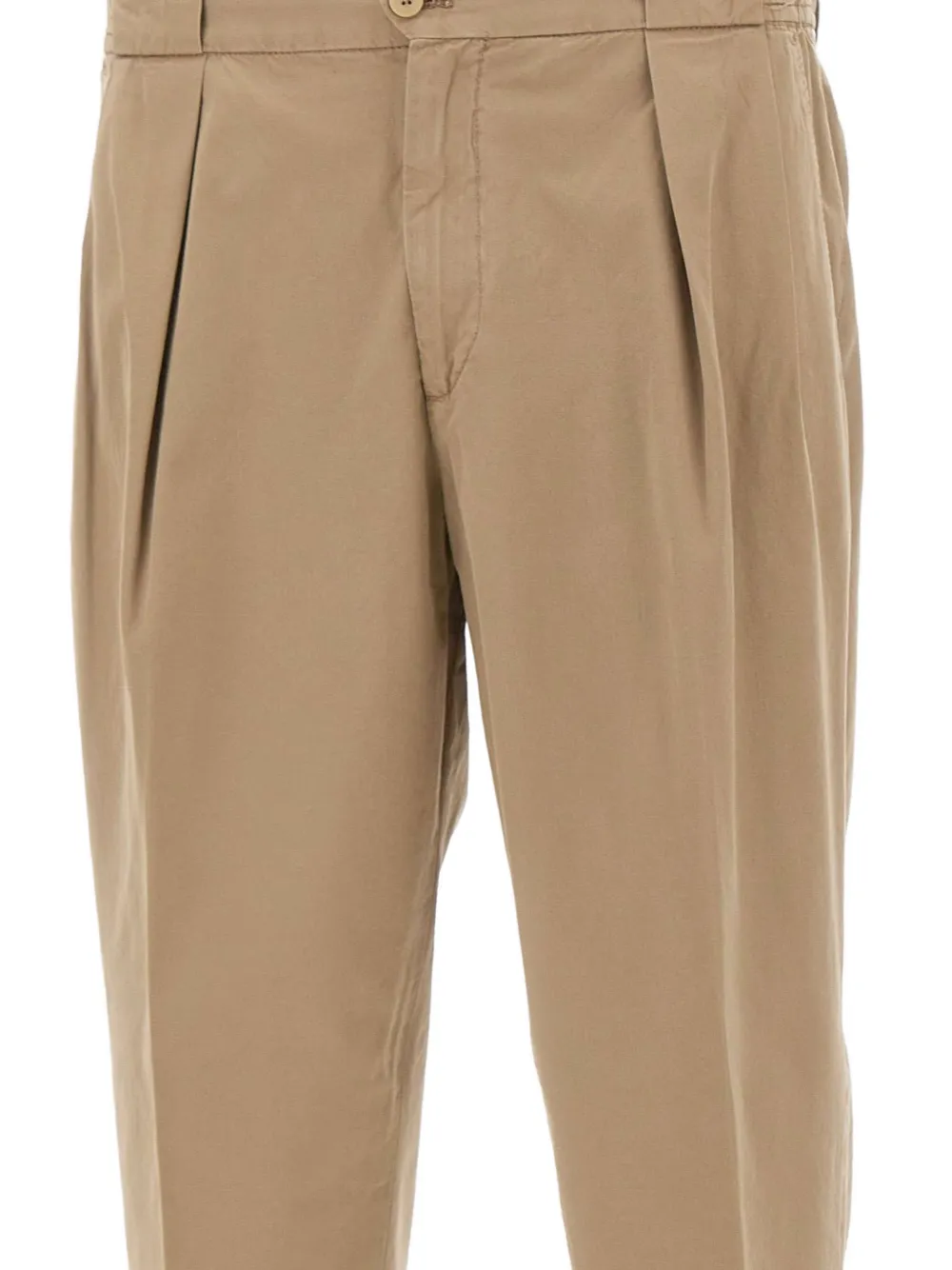 Briglia 1949 Portobellos broek met geplooide voorkant Beige