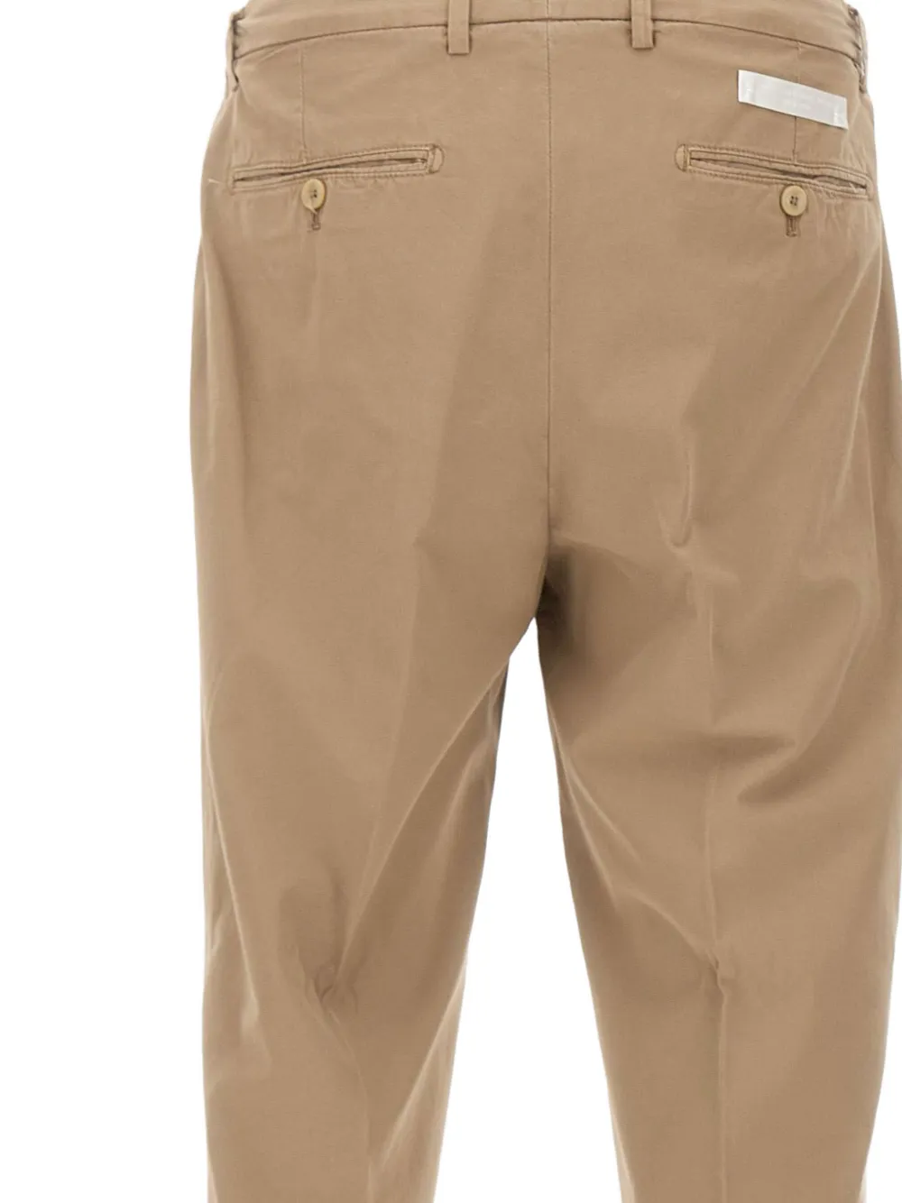 Briglia 1949 Portobellos broek met geplooide voorkant Beige