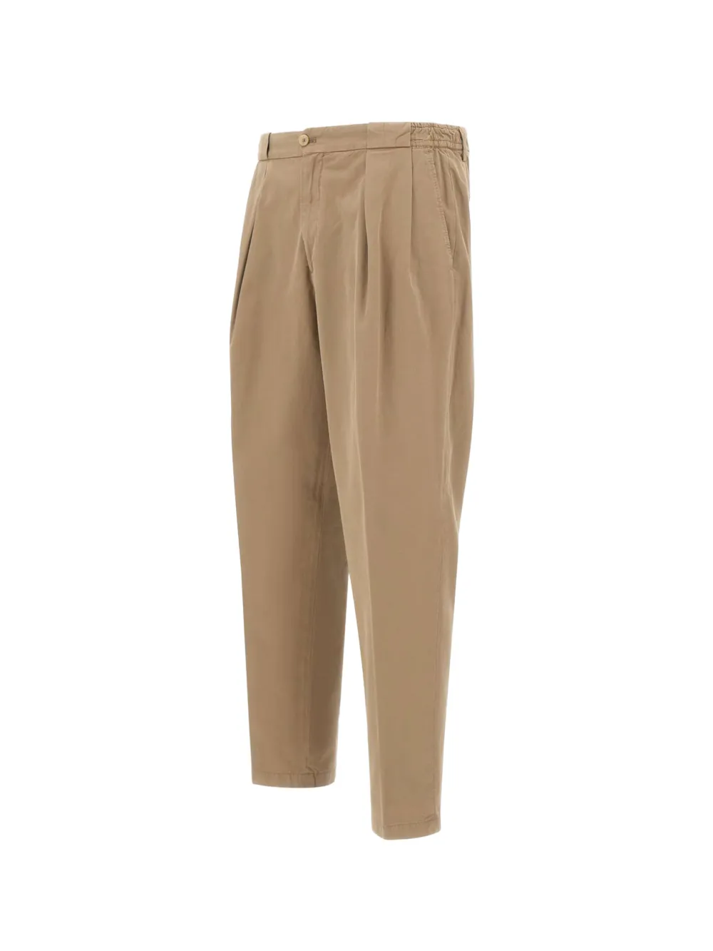 Briglia 1949 Portobellos broek met geplooide voorkant Beige