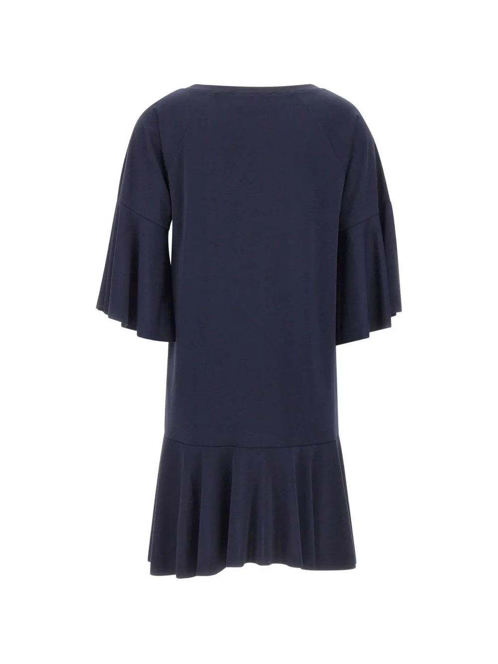kaos Jurk met raglan mouwen en ruches Blauw