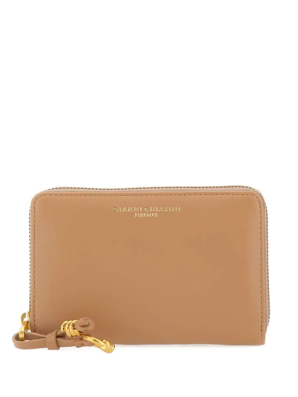 GIANNI CHIARINI leather zip wallet - Toni neutri