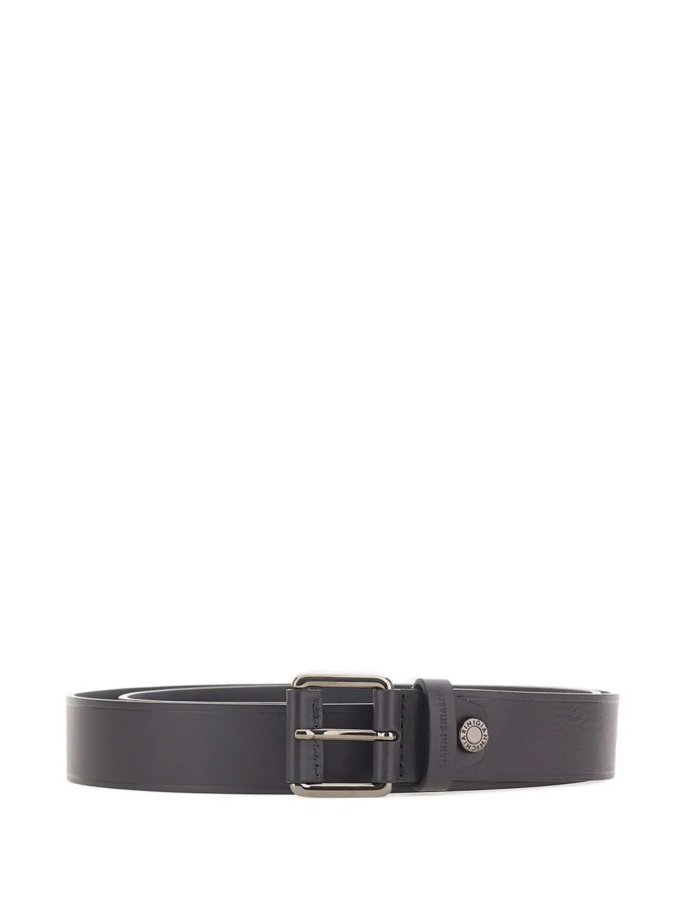 GIANNI CHIARINI embossed logo leather belt - Blu