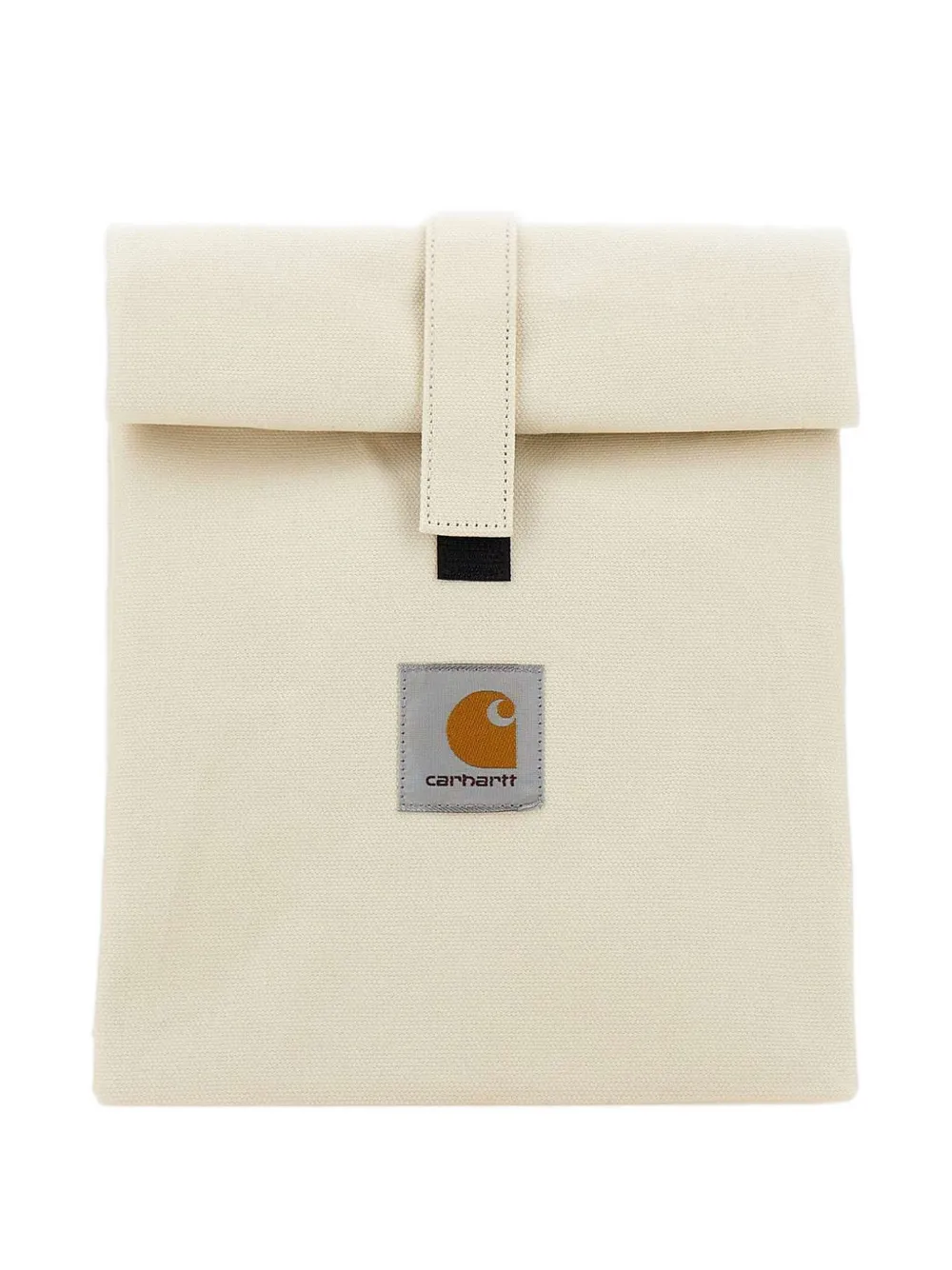 Carhartt Roll-top Logo Patch Tote Bag In Neutral