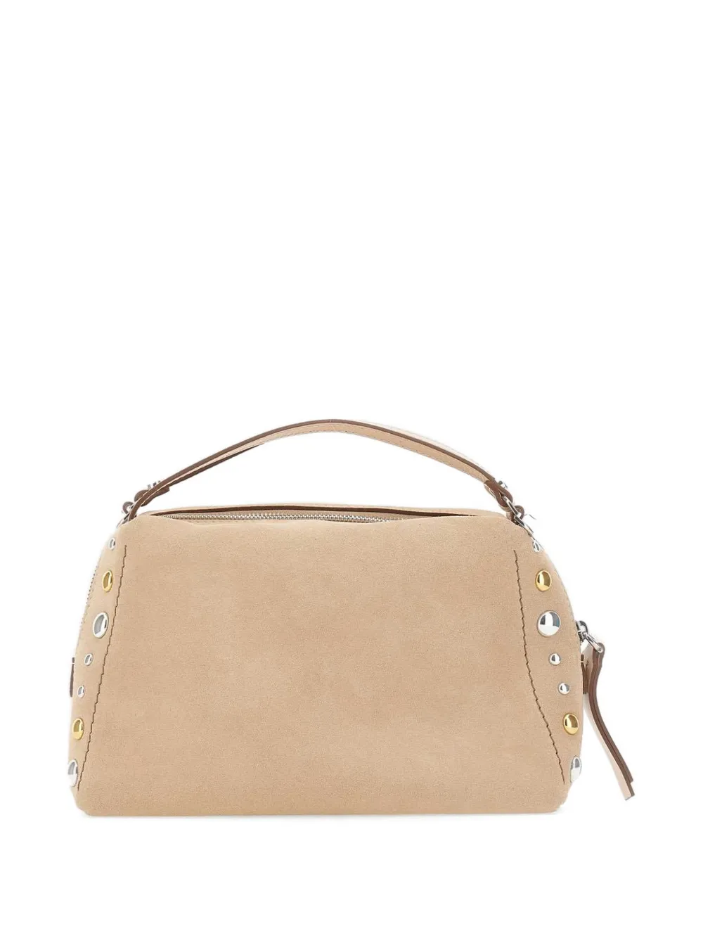 GIANNI CHIARINI Alifa studded crossbody bag - Toni neutri