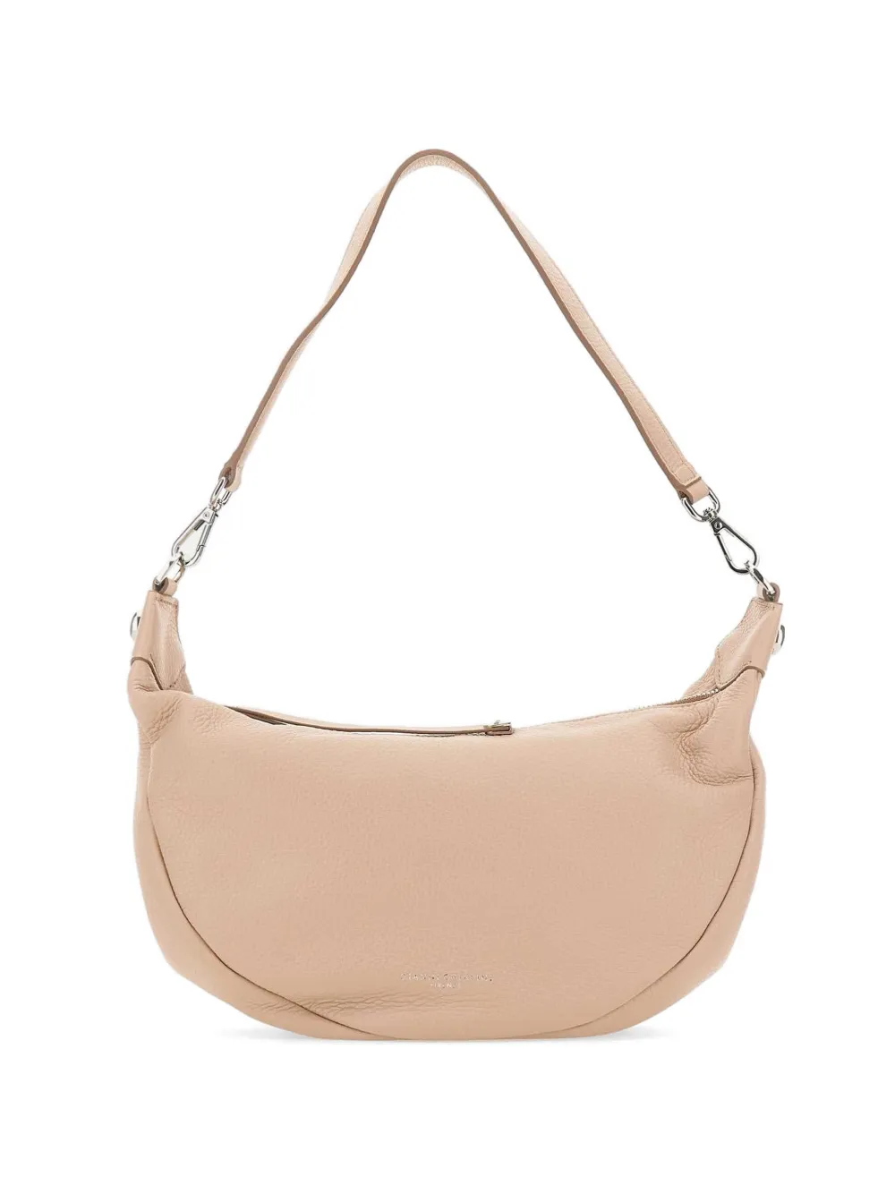GIANNI CHIARINI Aisha zip grained leather shoulder bag - Toni neutri