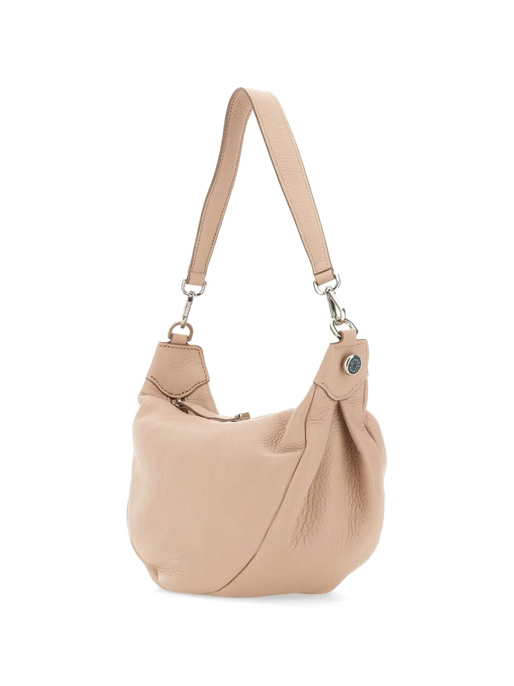 Aisha Zip Grained Leather Shoulder Bag