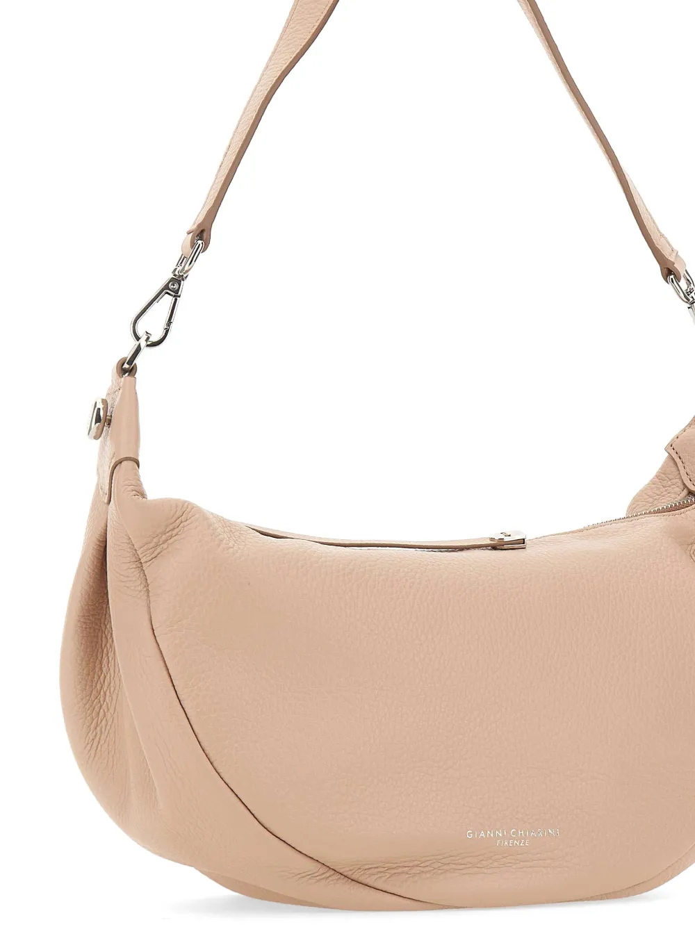 Aisha Zip Grained Leather Shoulder Bag