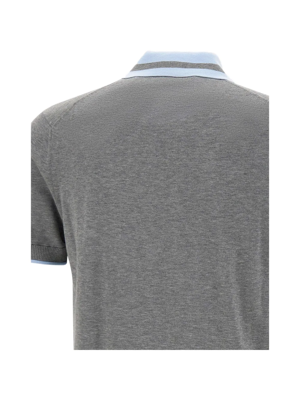 Contrasting Trims Logo Polo Shirt