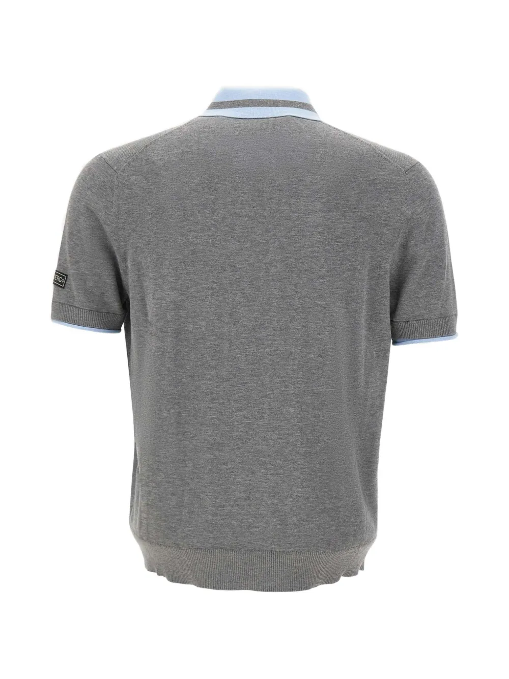 Contrasting Trims Logo Polo Shirt
