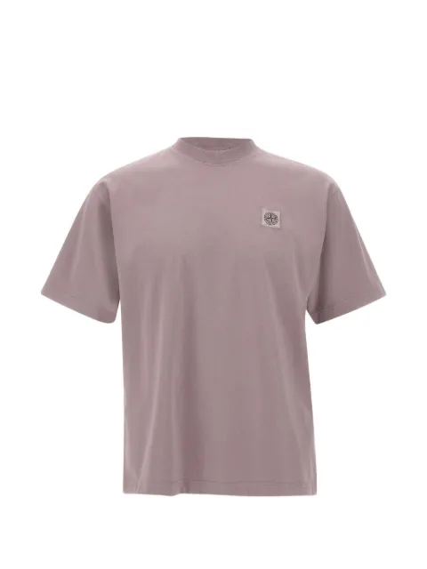 Stone Island Compass-patch ribbed T-shirt