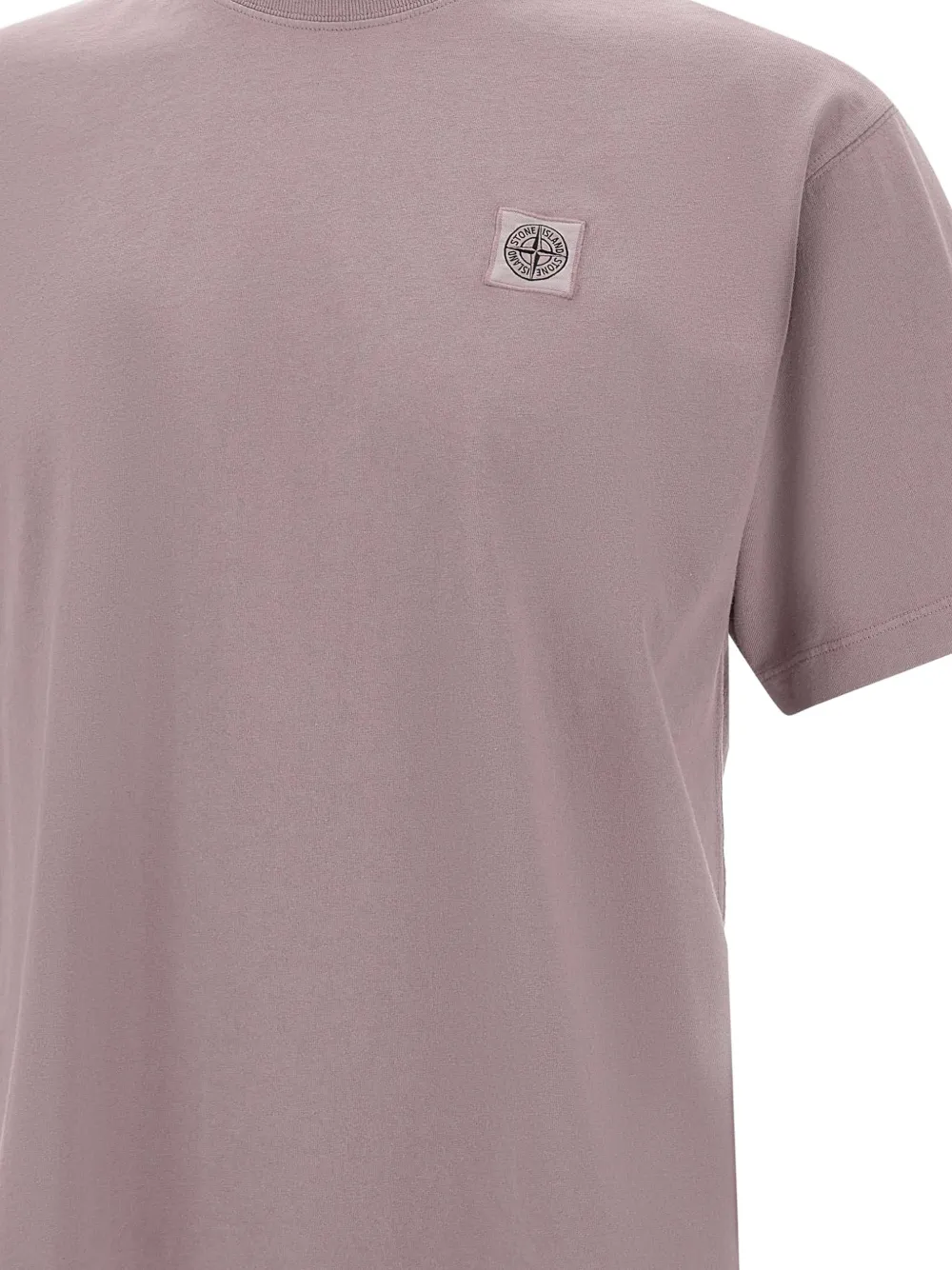 Compass-patch ribbed T-Shirt