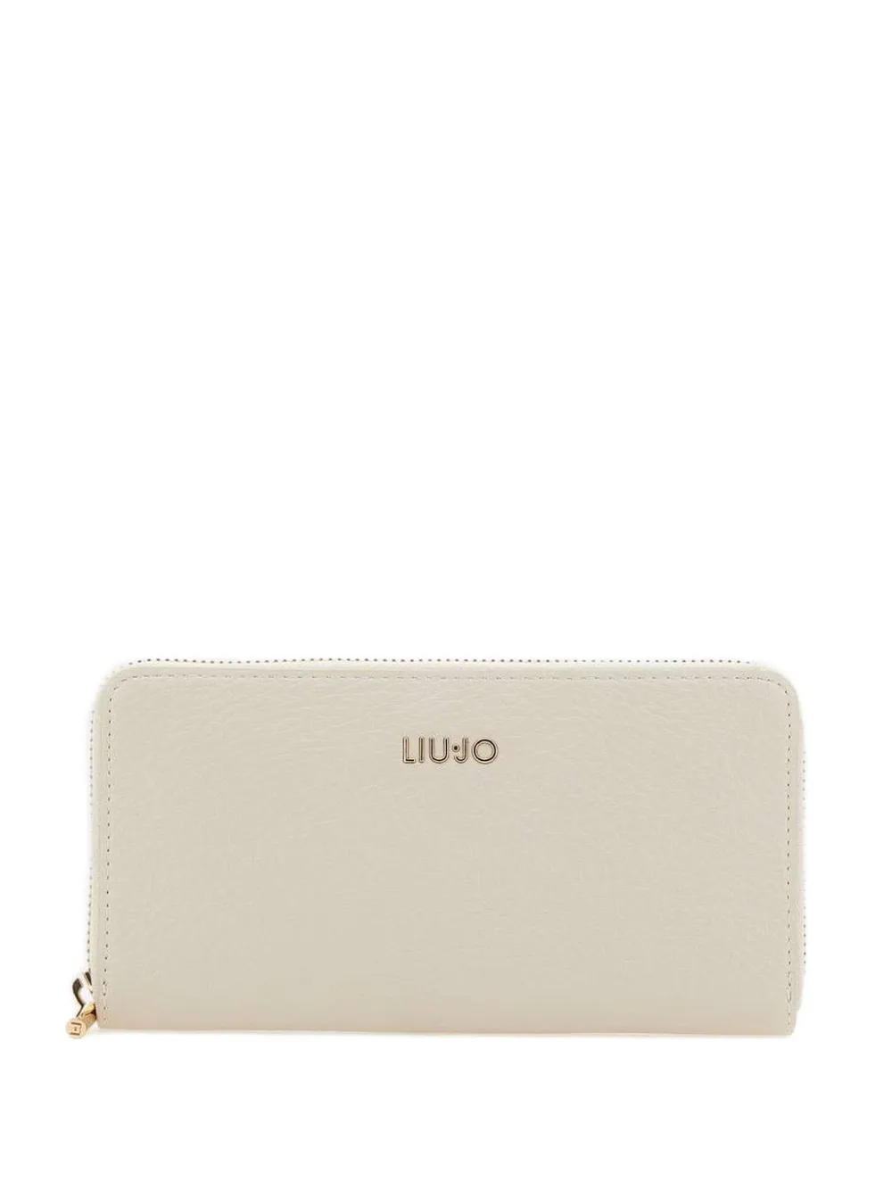 LIU JO logo-lettering zipped wallet - Toni neutri