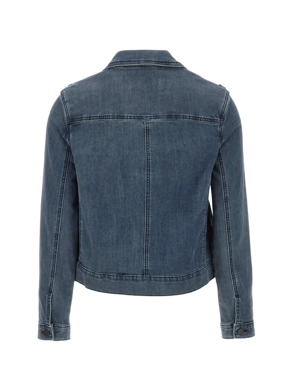  Elena Miro` Sequin-embellished Denim Jacket - Blue 
