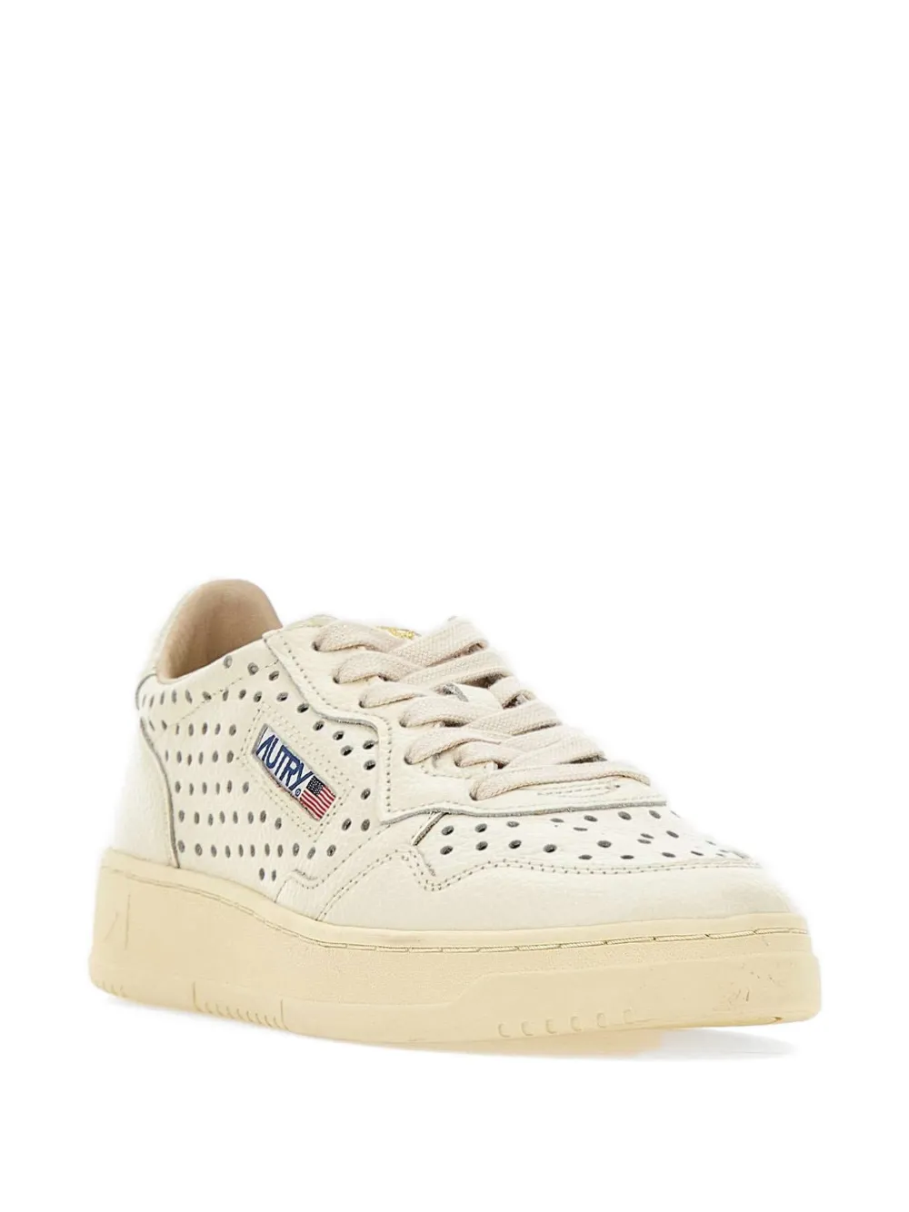 Autry Medalist low-top sneakers met geperforeerde details Beige