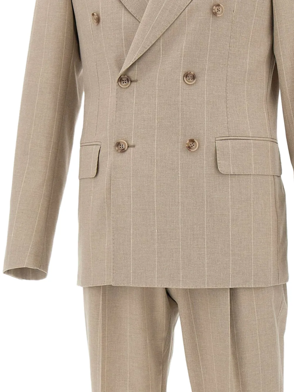 Corneliani Pak met krijtstreep Beige