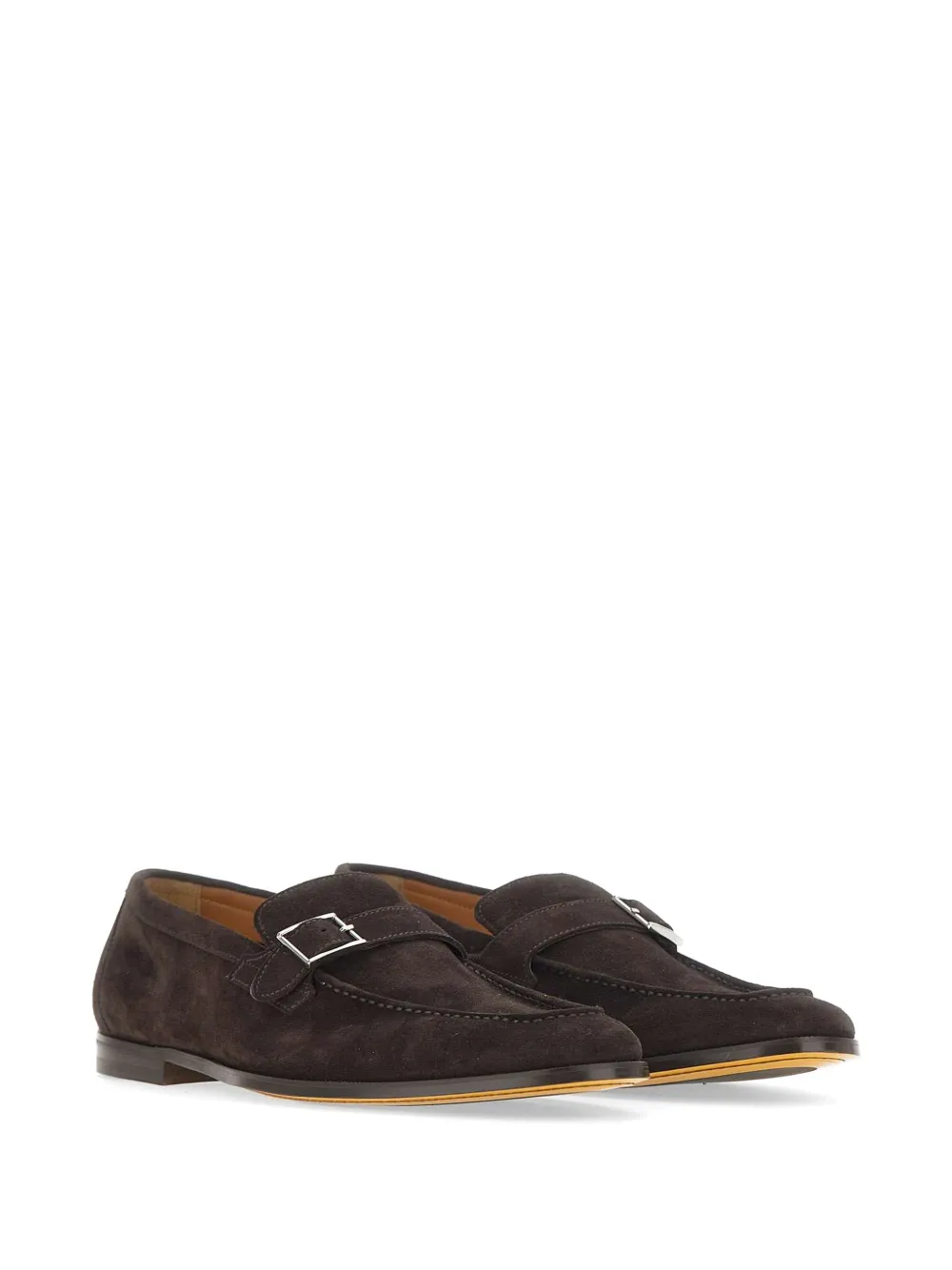 Doucal's buckle-strap suede boat shoes Bruin