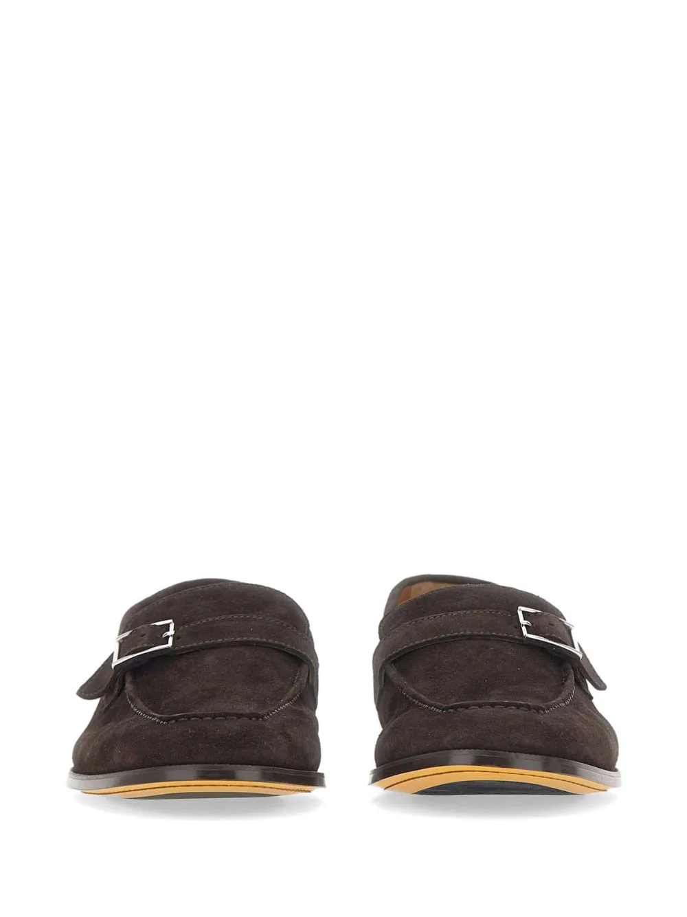 Doucal's buckle-strap suede boat shoes Bruin