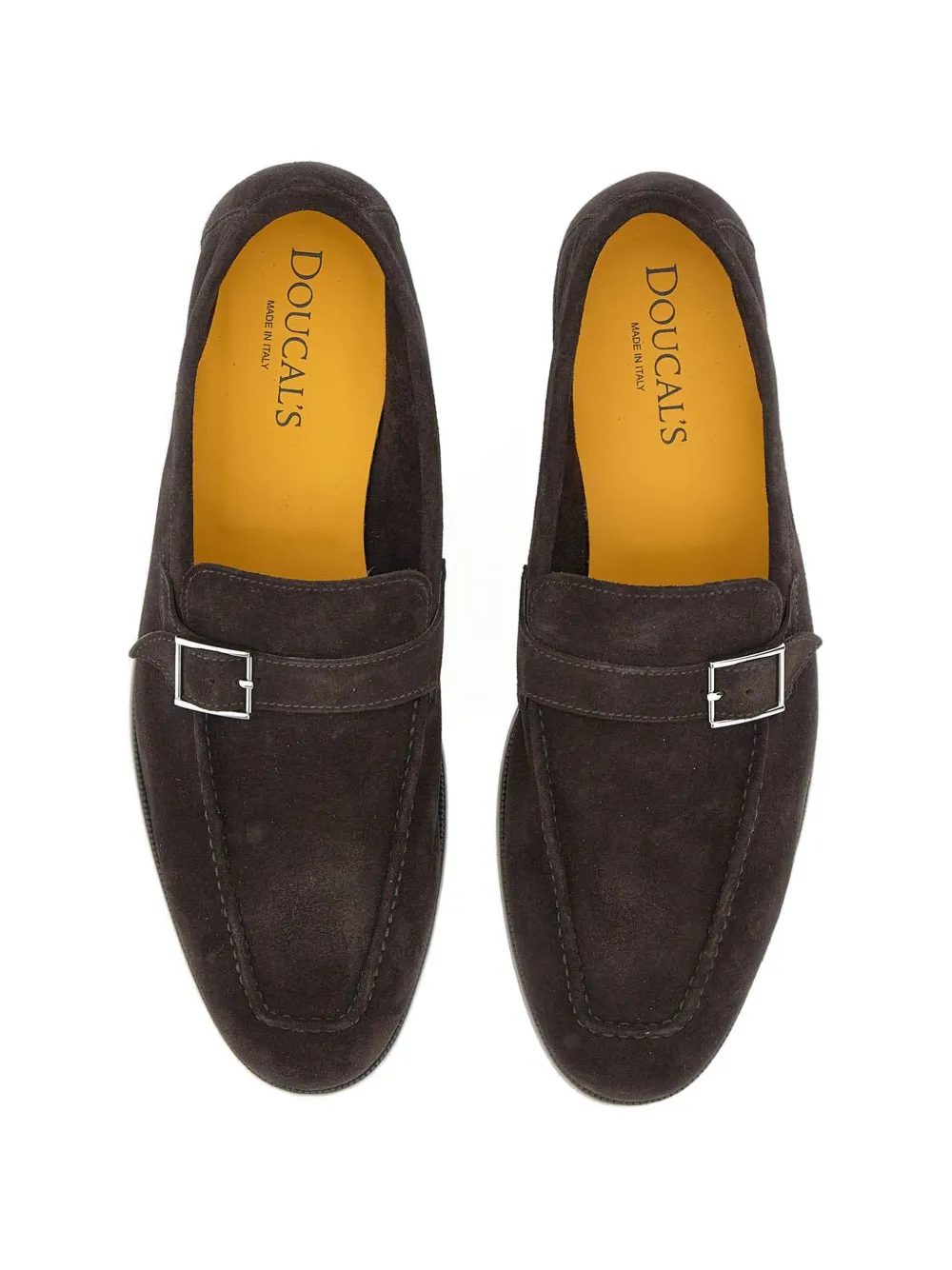 Doucal's buckle-strap suede boat shoes Bruin