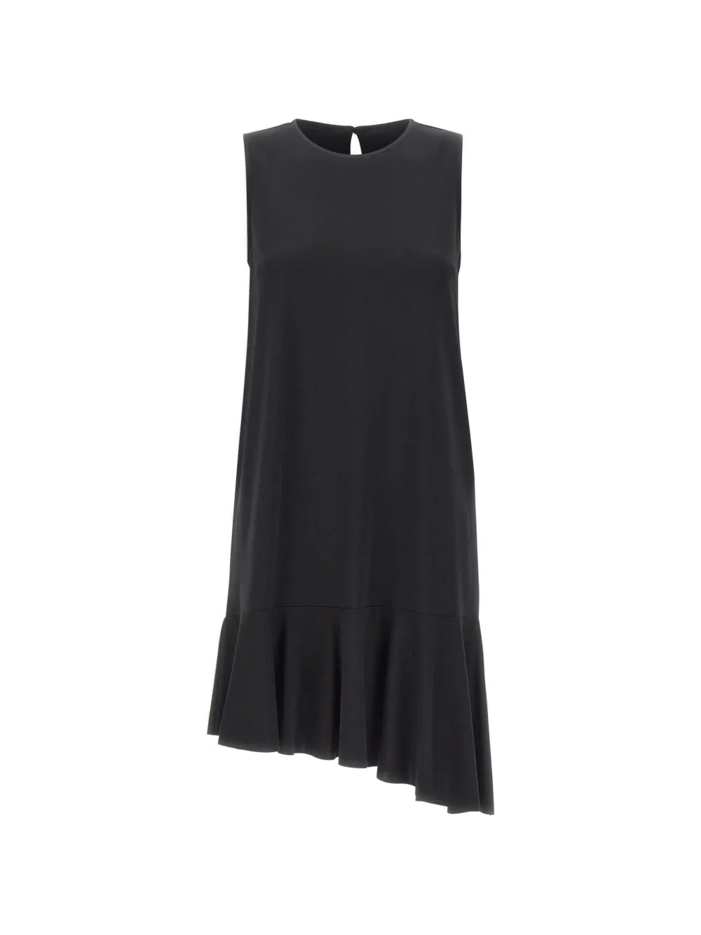 kaos asymmetric ruffled dress - Nero