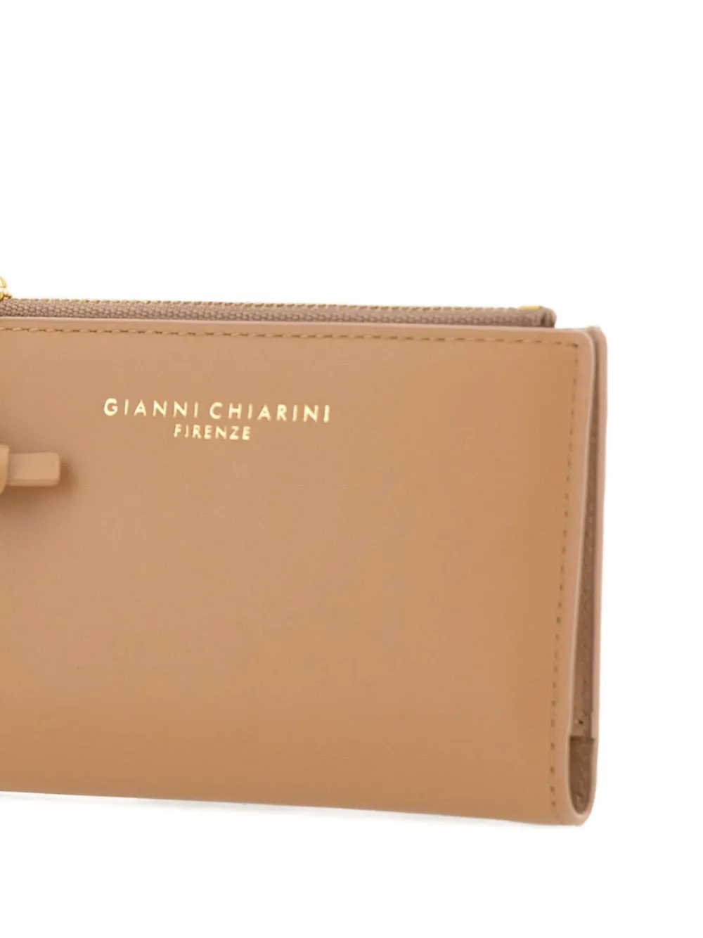  Gianni Chiarini Knot-detail Zip Wallet - Neutrals 