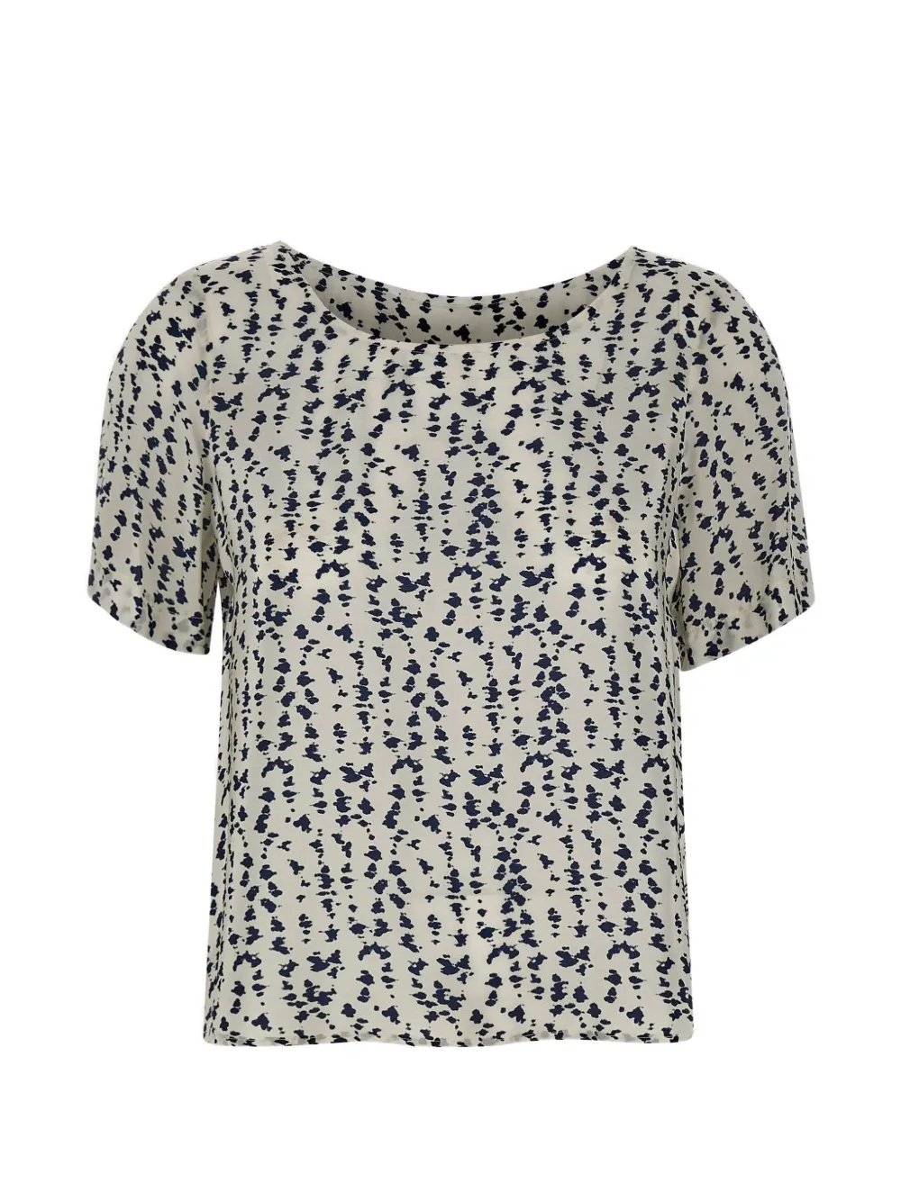 kaos printed round-neck blouse - Toni neutri