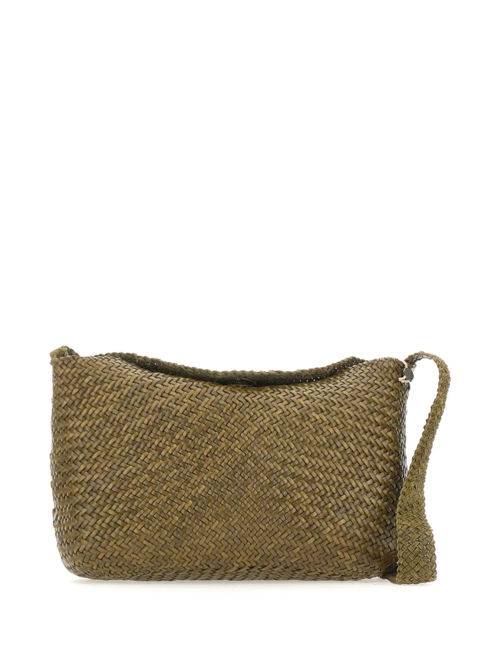 DRAGON DIFFUSION Santa Marta interwoven crossbody bag - Verde