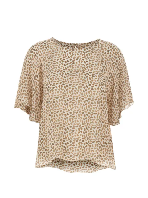 kaos printed round-neck blouse
