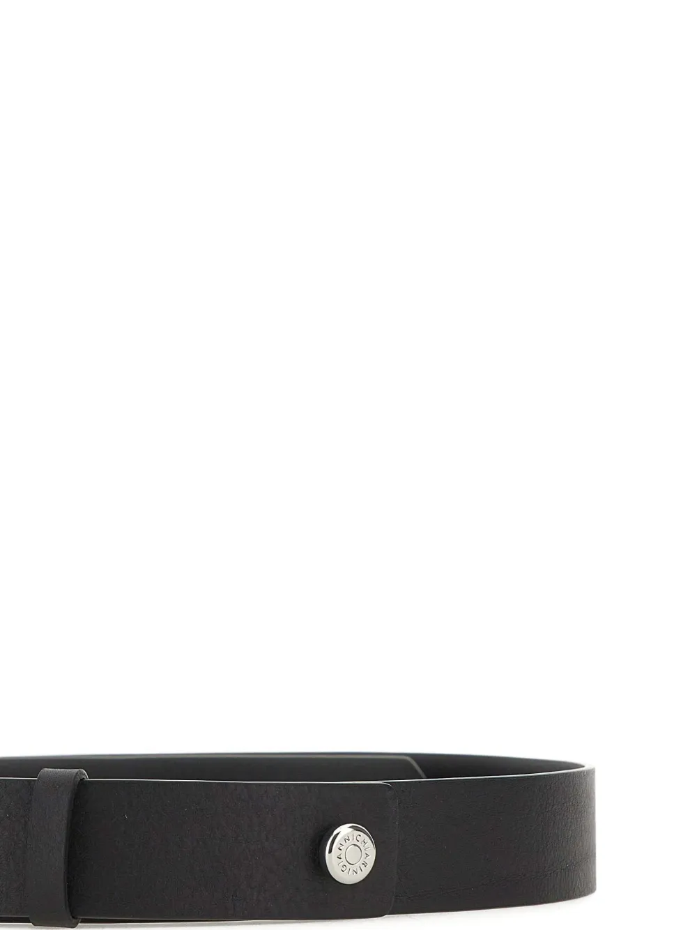  Gianni Chiarini Hammered Logo Belt - Black 
