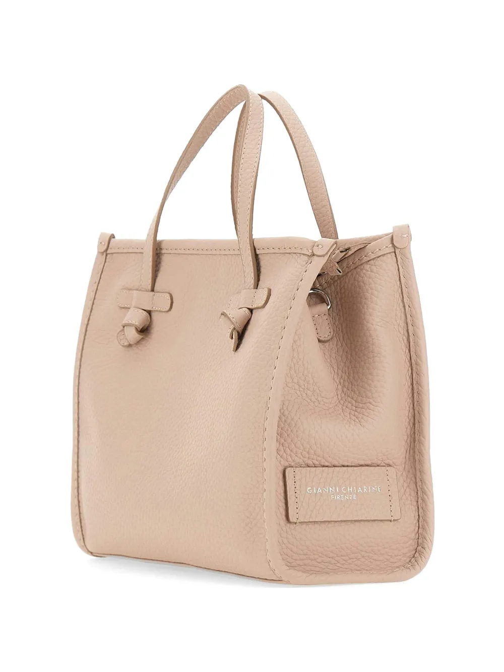 GIANNI CHIARINI Miss Marcela 32 grained double handle tote bag - Rosa