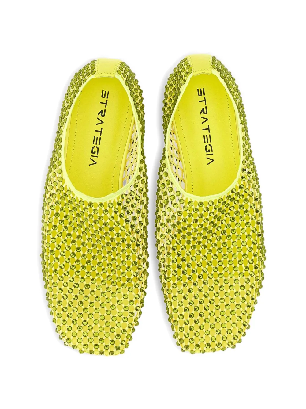 strategia shoes Bijoux R11 rhinestone-embellished ballet flats Groen