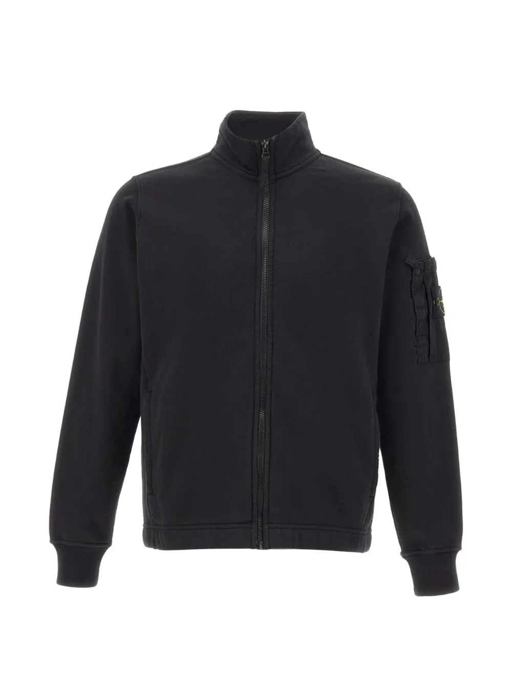 Stone Island zip pocket sweatshirt - Nero