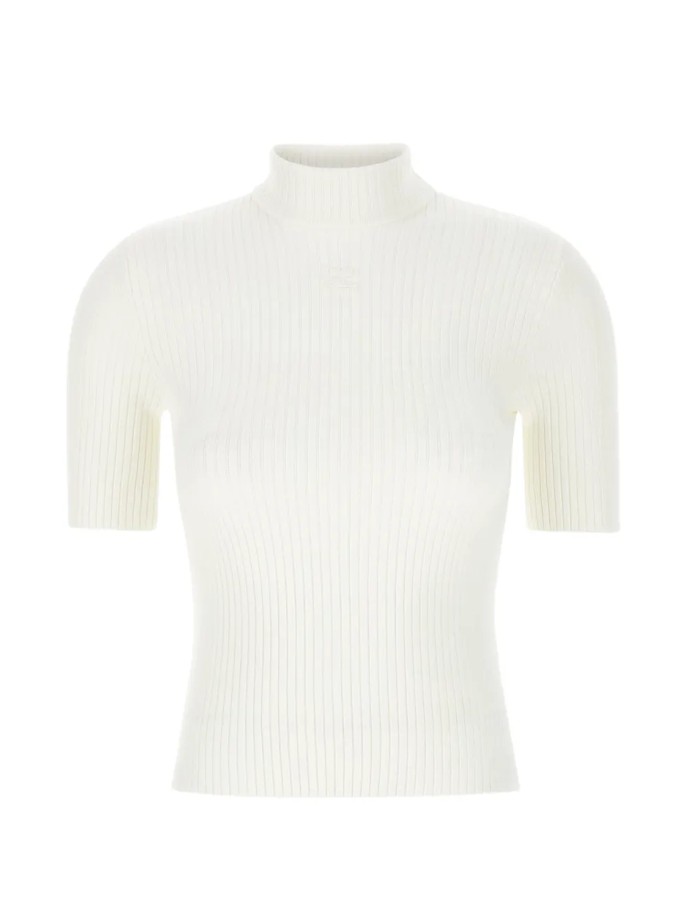 Courrèges Reedition ribbed sweater - Bianco