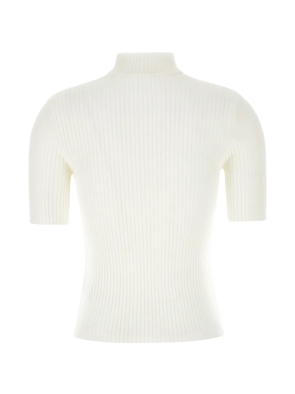 Courrèges Reedition geribbelde trui Wit